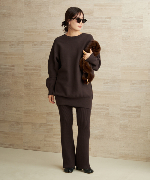 plage（プラージュ）の「les Tendre brown スウェット（スウェット・レディース・ブラウン・FREE）」の2枚目の写真