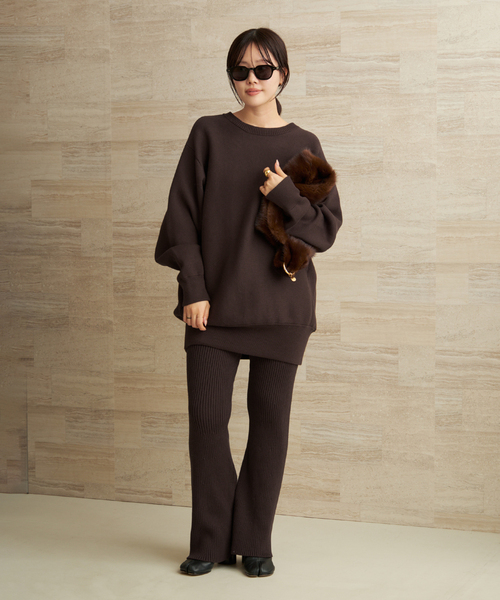 plage（プラージュ）の「les Tendre brown スウェット（スウェット・レディース・ブラウン・FREE）」の4枚目の写真