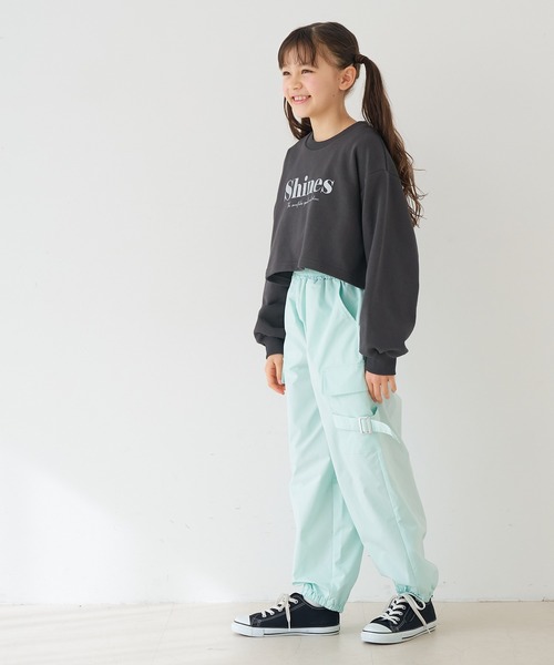 coca(coca)(コカ)の「【WEB限定セール】キッズ ラメプリントトップス&タンクトップ 2点セット(Tシャツ/カットソー・キッズ・ホワイト/チャコール・130/150/140/120)」の4枚目の写真