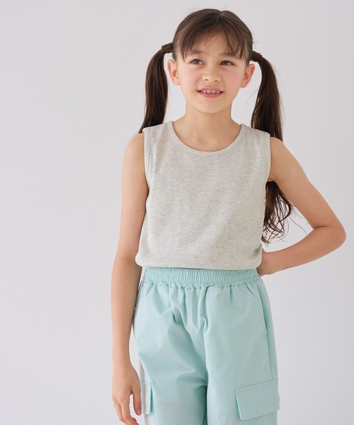 coca(coca)(コカ)の「【WEB限定セール】キッズ ラメプリントトップス&タンクトップ 2点セット(Tシャツ/カットソー・キッズ・ホワイト/チャコール・130/150/140/120)」の8枚目の写真