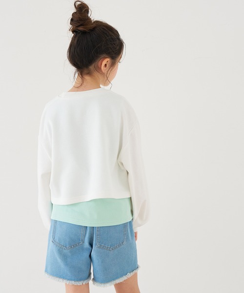 coca(coca)(コカ)の「【WEB限定セール】キッズ ラメプリントトップス&タンクトップ 2点セット(Tシャツ/カットソー・キッズ・ホワイト/チャコール・130/150/140/120)」の11枚目の写真