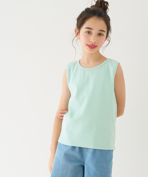 coca(coca)(コカ)の「【WEB限定セール】キッズ ラメプリントトップス&タンクトップ 2点セット(Tシャツ/カットソー・キッズ・ホワイト/チャコール・130/150/140/120)」の14枚目の写真