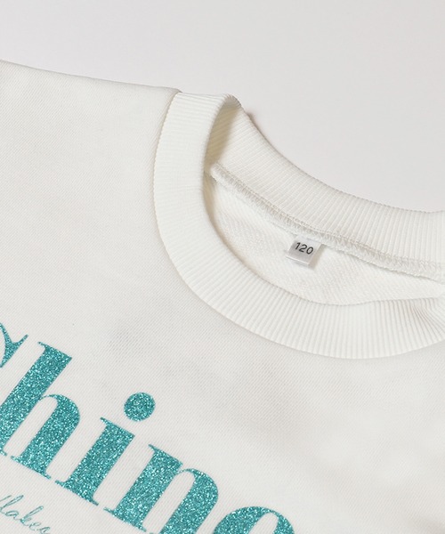 coca(coca)(コカ)の「【WEB限定セール】キッズ ラメプリントトップス&タンクトップ 2点セット(Tシャツ/カットソー・キッズ・ホワイト/チャコール・130/150/140/120)」の15枚目の写真