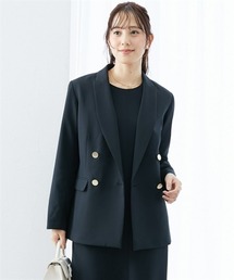 7days Life Styling（セブンデイズライフスタイリング）の「ピークドテーラードカラーストレッチダブルジャケット（しわになりにくい・セットアップ対応）＜大きいサイズ有＞（ステンカラーコート）」