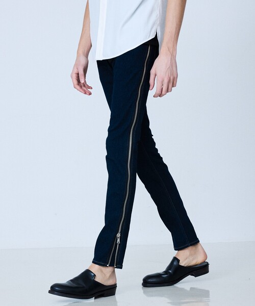 5351 POUR LES HOMMES（ゴーサンゴーイチプールオム）の「【サイドジップ】ウォッシュド スキニー デニム（デニムパンツ・メンズ・インディゴブルー・44/46/48/50）」の5枚目の写真