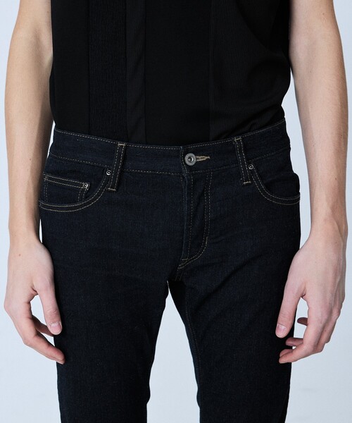 5351 POUR LES HOMMES（ゴーサンゴーイチプールオム）の「【サイドジップ】ウォッシュド スキニー デニム（デニムパンツ・メンズ・インディゴブルー・44/46/48/50）」の10枚目の写真
