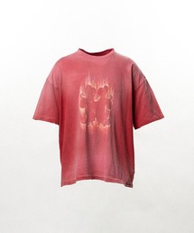 KAMIYA | "CRAYON FLAME" Distressed T-shirt(Tシャツ/カットソー)