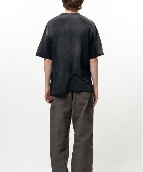 KAMIYA(カミヤ)の「"CRAYON FLAME" Distressed T-shirt(Tシャツ/カットソー・メンズ・レッド/ネイビー/ブラック・M/S)」の7枚目の写真