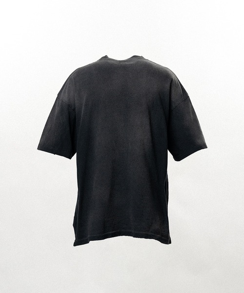 KAMIYA(カミヤ)の「"CRAYON FLAME" Distressed T-shirt(Tシャツ/カットソー・メンズ・レッド/ネイビー/ブラック・M/S)」の4枚目の写真