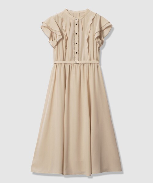 ANAYI（アナイ）の「ジョーゼットVネックワンピース（ワンピース