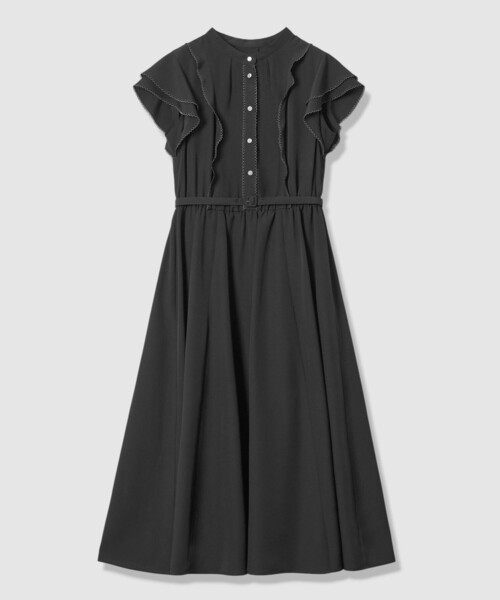 ANAYI(アナイ)の「ピコスカラレイヤードスリーブ ワンピース(ワンピース・レディース・ネイビー/ベージュ/ブラック・38/36/34)」の11枚目の写真