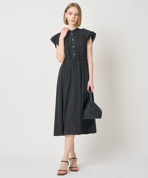 ANAYI(アナイ)の「ピコスカラレイヤードスリーブ ワンピース(ワンピース・レディース・ネイビー/ベージュ/ブラック・38/36/34)」の18枚目の写真