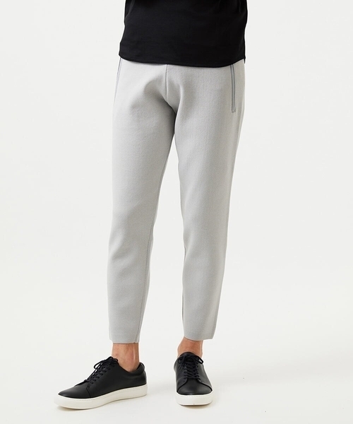 MICHEL KLEIN HOMME (ミッシェルクランオム)の「【セットアップ】ニットジョガーパンツ(その他パンツ・メンズ・ライトグレー/ブラック・MEDIUM/LARGE/X-LARGE)」の2枚目の写真
