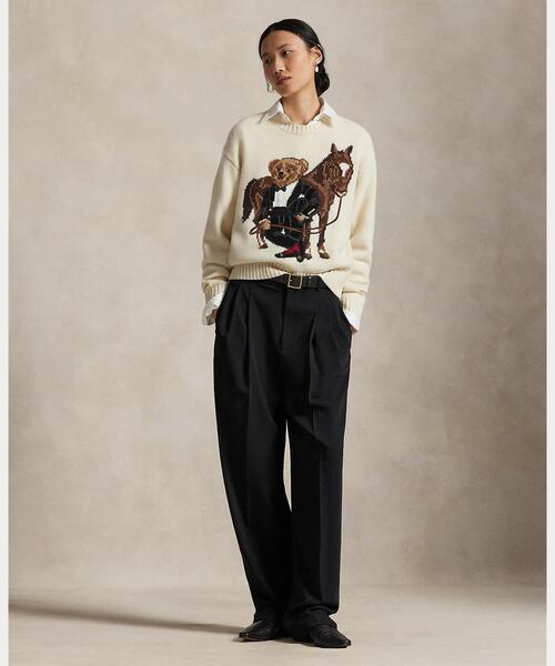 POLO RALPH LAUREN（ポロ ラルフ ローレン）の「ルナー ニュー イヤー Polo ベア ウール セーター（ニット/セーター・レディース・ホワイト・L/M/S/XS/XXS）」の3枚目の写真