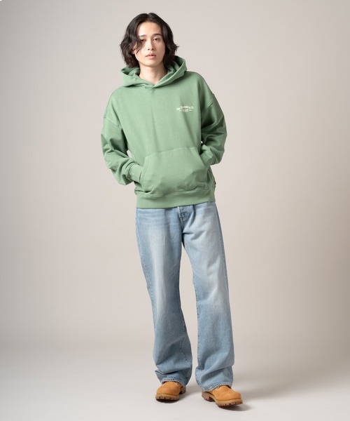 Levi's（リーバイス）の「Levi's/リーバイス TWO HORSE クロップド フーディー（パーカー・メンズ・グリーン・S/M/XL/L）」の11枚目の写真