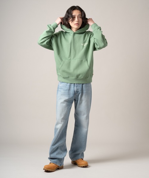 Levi's（リーバイス）の「Levi's/リーバイス TWO HORSE クロップド フーディー（パーカー・メンズ・グリーン・S/M/XL/L）」の13枚目の写真