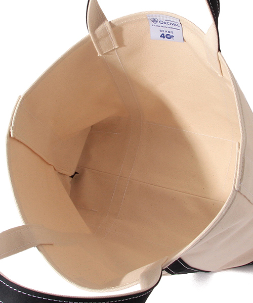 ORCIVAL（オーシバル）の「【InRed6月号掲載】ORCIVAL×ビーミング by ビームス / 40th別注 トートバッグ（トートバッグ・レディース・ブルー・ONE SIZE）」の4枚目の写真