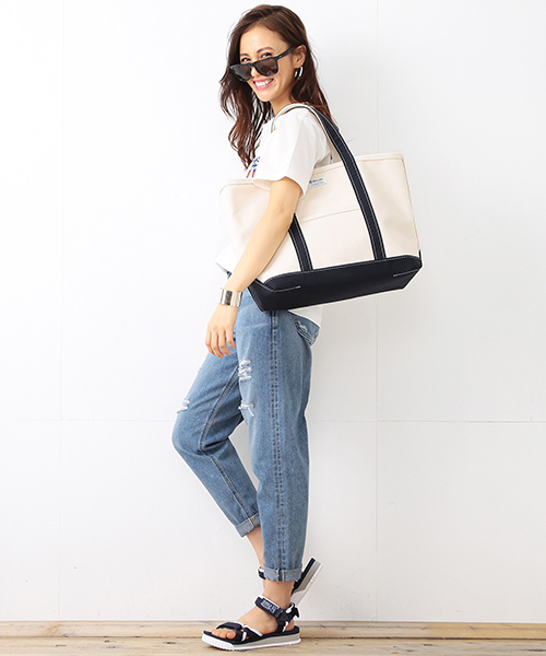 ORCIVAL（オーシバル）の「【InRed6月号掲載】ORCIVAL×ビーミング by ビームス / 40th別注 トートバッグ（トートバッグ・レディース・ブルー・ONE SIZE）」の17枚目の写真