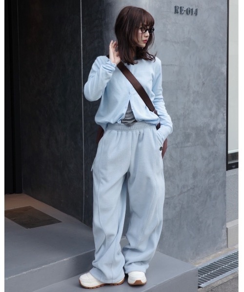 jumelle（ジュメロ）の「(暖パン)フリーススウェットパンツ（スウェットパンツ・レディース・ブルー/イエロー・SMALL/MEDIUM）」の16枚目の写真