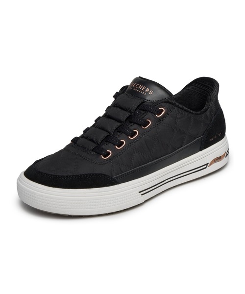 SKECHERS(スケッチャーズ)の「スケッチャーズ ハンズフリースリップインズ アーチフィット アーケード - コージーフィット カドル ステップス(スニーカー・レディース・ブラック×ブラック/ローズ/オフホワイト/ネイビー/ベージュ/ワインレッド・23.5cm/24cm/23cm/25cm/24.5cm)」の1枚目の写真