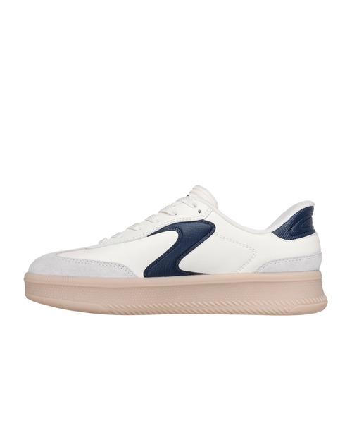 SKECHERS（スケッチャーズ）の「スケッチャーズ ハンズフリースリップインズ：ホットショット HI - リフテッド ラックス（スニーカー・レディース・ブラウン/オフホワイト/ホワイト×ネイビー・23.5cm/24cm/22.5cm/23cm/24.5cm/25cm/22.5㎝）」の10枚目の写真