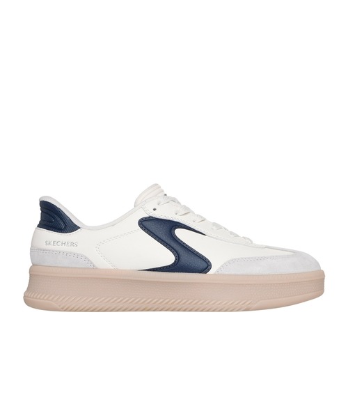 SKECHERS（スケッチャーズ）の「スケッチャーズ ハンズフリースリップインズ：ホットショット HI - リフテッド ラックス（スニーカー・レディース・ブラウン/オフホワイト/ホワイト×ネイビー・23.5cm/24cm/22.5cm/23cm/24.5cm/25cm/22.5㎝）」の11枚目の写真