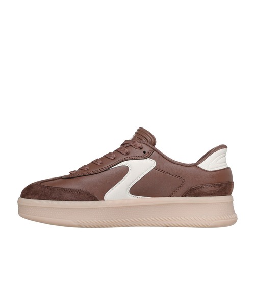 SKECHERS（スケッチャーズ）の「スケッチャーズ ハンズフリースリップインズ：ホットショット HI - リフテッド ラックス（スニーカー・レディース・ブラウン/オフホワイト/ホワイト×ネイビー・23.5cm/24cm/22.5cm/23cm/24.5cm/25cm/22.5㎝）」の15枚目の写真
