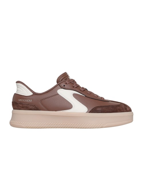SKECHERS（スケッチャーズ）の「スケッチャーズ ハンズフリースリップインズ：ホットショット HI - リフテッド ラックス（スニーカー・レディース・ブラウン/オフホワイト/ホワイト×ネイビー・23.5cm/24cm/22.5cm/23cm/24.5cm/25cm/22.5㎝）」の16枚目の写真