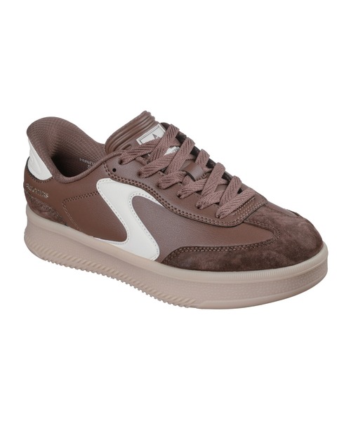 SKECHERS（スケッチャーズ）の「スケッチャーズ ハンズフリースリップインズ：ホットショット HI - リフテッド ラックス（スニーカー・レディース・ブラウン/オフホワイト/ホワイト×ネイビー・23.5cm/24cm/22.5cm/23cm/24.5cm/25cm/22.5㎝）」の18枚目の写真