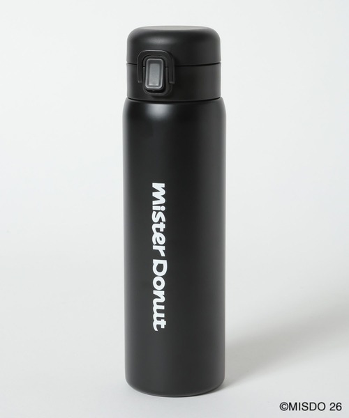 LEPSIM(レプシィム)の「【Mister Donut】ステンレスボトル 627330(グラス/マグカップ/タンブラー・レディース・ブラック・ONE SIZE)」の1枚目の写真