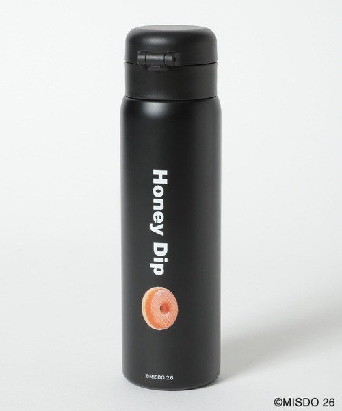 LEPSIM(レプシィム)の「【Mister Donut】ステンレスボトル 627330(グラス/マグカップ/タンブラー・レディース・ブラック・ONE SIZE)」の2枚目の写真