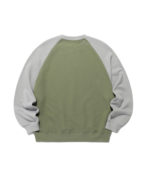 ISTKUNST(イストクンスト)の「CAN RAGLAN SWEATSHIRTS_KHAKI(IK2EFMM448A)(スウェット・レディース・カーキ・M/L/S)」の3枚目の写真