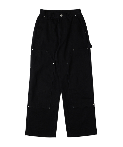 URBANAGE（アーバンエイジ）の「コットンカーペンターワイドパンツブラック（その他パンツ・レディース・その他・SMALL/MEDIUM/LARGE/X-LARGE）」の5枚目の写真