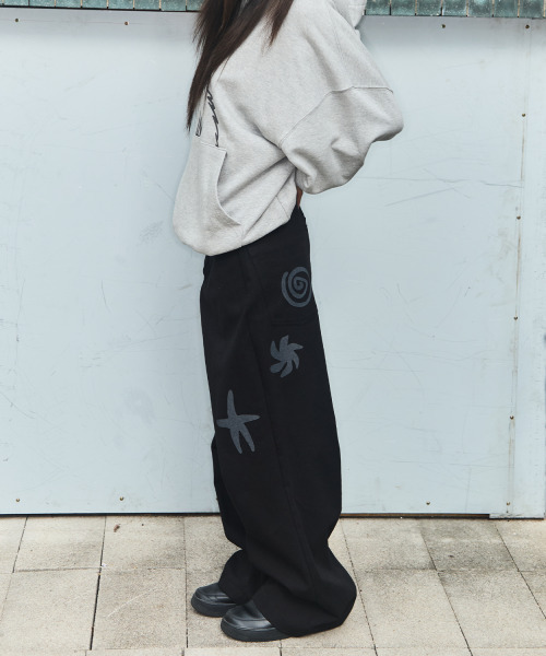 ITZAVIBE(イッザバイブ)の「DOODLE COTTON PANTS(その他パンツ・レディース・その他・M/L)」の1枚目の写真