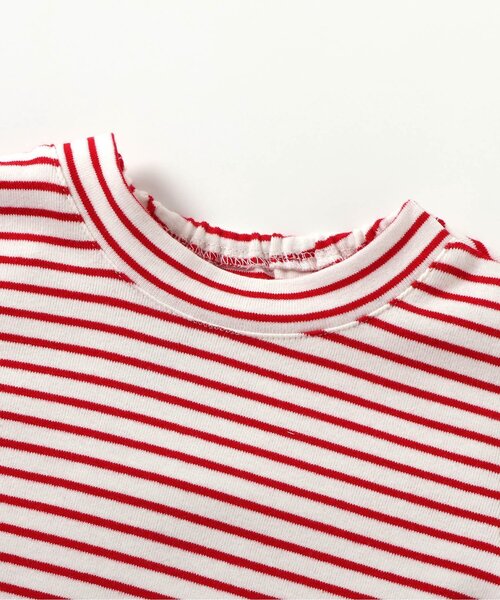 apres les cours(アプレレクール)の「配色ステッチサロペット+Tシャツセット(その他ベビーウェア・キッズ・アイボリー/インディゴブルー・80/70)」の9枚目の写真