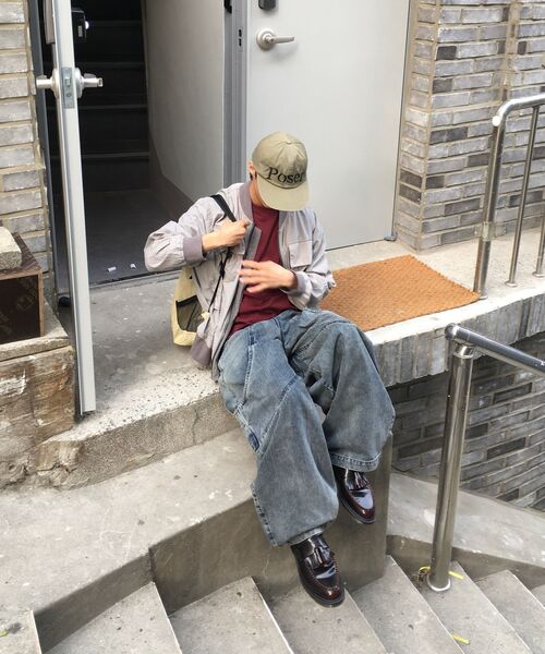 eastserviceshop(イーストサービスショップ)の「ガーデニングデニムワイドパンツ - インディゴブラウン(デニムパンツ・レディース・ダークブルー・50/48/46)」の10枚目の写真