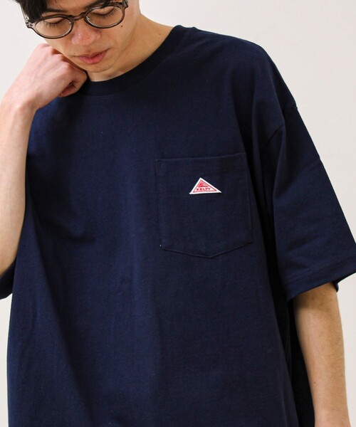 KELTY(ケルティ)の「【KELTY×GLOSTER】別注 ワンポイントポケT(Tシャツ/カットソー・メンズ・ブラック/オフホワイト/杢グレー/ネイビー・S/M/L)」の4枚目の写真