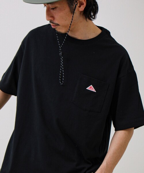 KELTY(ケルティ)の「【KELTY×GLOSTER】別注 ワンポイントポケT(Tシャツ/カットソー・メンズ・ブラック/オフホワイト/杢グレー/ネイビー・S/M/L)」の6枚目の写真