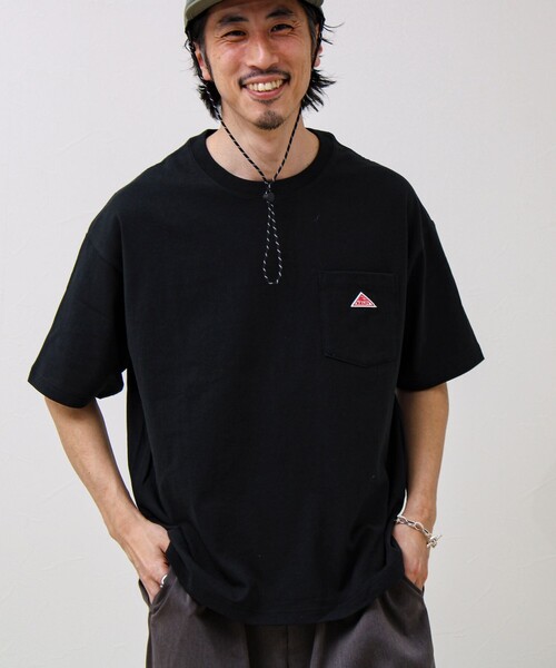 KELTY(ケルティ)の「【KELTY×GLOSTER】別注 ワンポイントポケT(Tシャツ/カットソー・メンズ・ブラック/オフホワイト/杢グレー/ネイビー・S/M/L)」の7枚目の写真