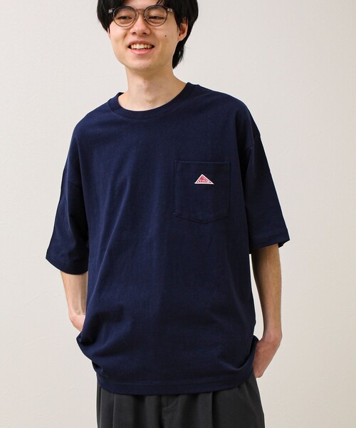 KELTY(ケルティ)の「【KELTY×GLOSTER】別注 ワンポイントポケT(Tシャツ/カットソー・メンズ・ブラック/オフホワイト/杢グレー/ネイビー・S/M/L)」の10枚目の写真