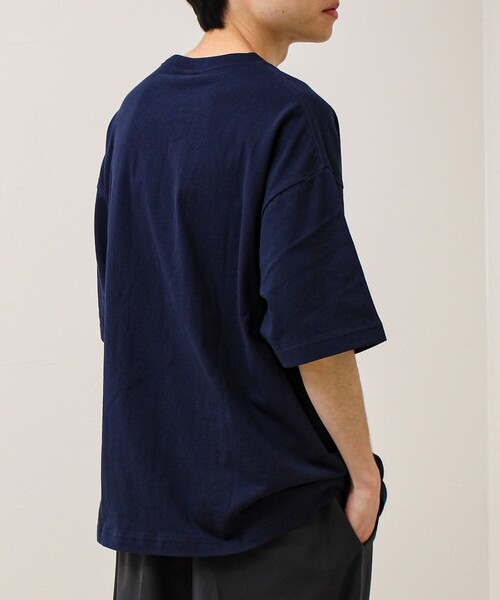 KELTY(ケルティ)の「【KELTY×GLOSTER】別注 ワンポイントポケT(Tシャツ/カットソー・メンズ・ブラック/オフホワイト/杢グレー/ネイビー・S/M/L)」の14枚目の写真