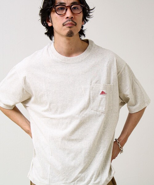 KELTY(ケルティ)の「【KELTY×GLOSTER】別注 ワンポイントポケT(Tシャツ/カットソー・メンズ・ブラック/オフホワイト/杢グレー/ネイビー・S/M/L)」の18枚目の写真