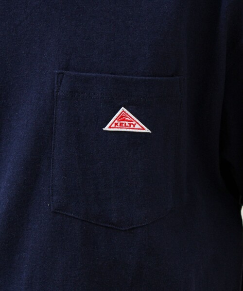 KELTY(ケルティ)の「【KELTY×GLOSTER】別注 ワンポイントポケT(Tシャツ/カットソー・メンズ・ブラック/オフホワイト/杢グレー/ネイビー・S/M/L)」の19枚目の写真