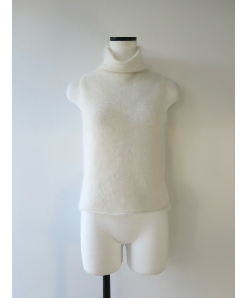セール】angora turtle sleeve-less knit（ニット/セーター）｜celon