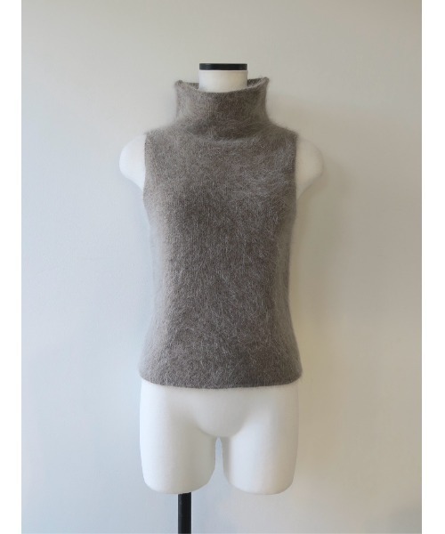 セール】angora turtle sleeve-less knit（ニット/セーター）｜celon