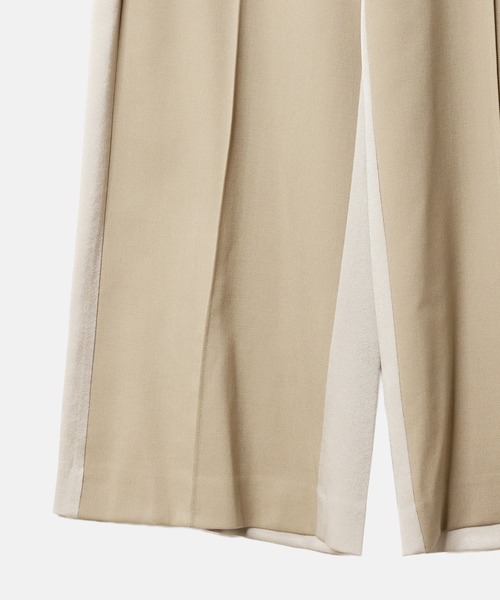 LE CIEL BLEU（ルシェルブルー）の「コントラストパネルトラウザー / Contrast Panel Trousers（その他パンツ・レディース・ベージュ/ネイビー/レッド/ブラック・34/36/38）」の16枚目の写真