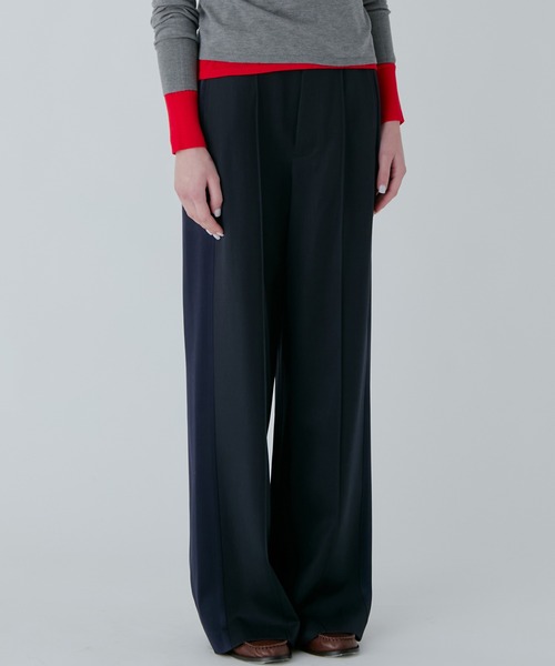 LE CIEL BLEU（ルシェルブルー）の「コントラストパネルトラウザー / Contrast Panel Trousers（その他パンツ・レディース・ベージュ/ネイビー/レッド/ブラック・34/36/38）」の20枚目の写真