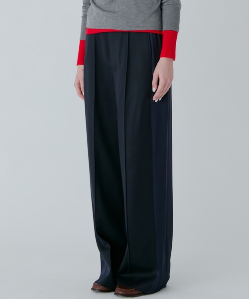 LE CIEL BLEU（ルシェルブルー）の「コントラストパネルトラウザー / Contrast Panel Trousers（その他パンツ・レディース・ベージュ/ネイビー/レッド/ブラック・34/36/38）」の19枚目の写真