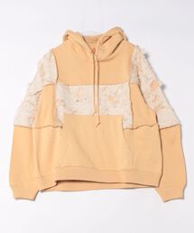 RehersalL（リハーズオール）の「【REHERSALL】フリンジジャガードクルースウェットパーカー（パーカー）」