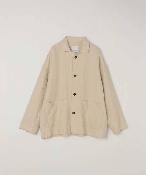 SHIPS any（シップス エニィ）の「SHIPS any:〈洗濯機可能〉NOVELTEX リネン/コットン ワッフル シャツ ジャケット◇（その他アウター・メンズ・ブラック/ナチュラル・SMALL/LARGE/MEDIUM）」の20枚目の写真